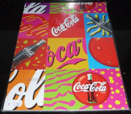 2154-4 € 1,50 coca cola blocnote A4